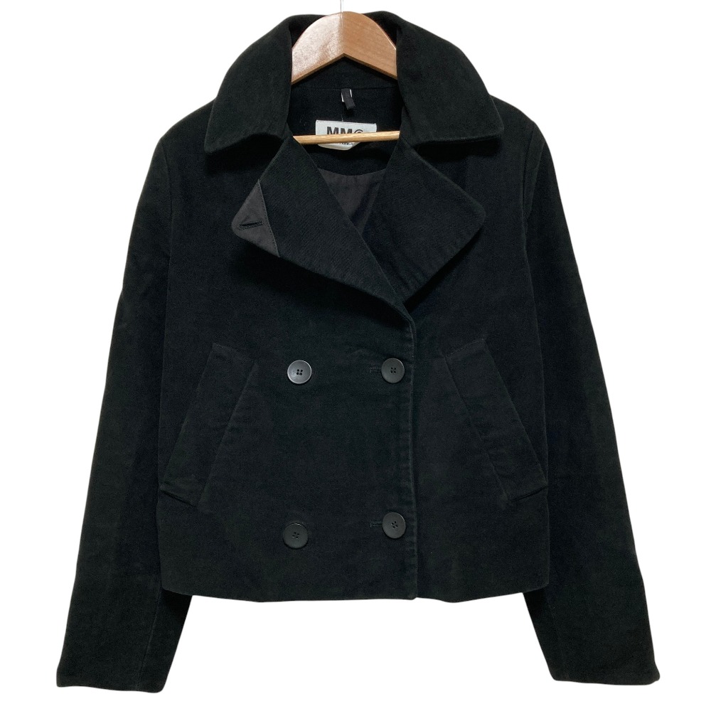 【中古】美品 09AW MM6 エムエムシックス メゾンマルタンマルジェラ ここのえ期 モールスキン Pコート サイズ36 ブラック レディース Luxs ブランド古着のリュクス｜Luxs（ブランド古着のリュクス） 20,913円