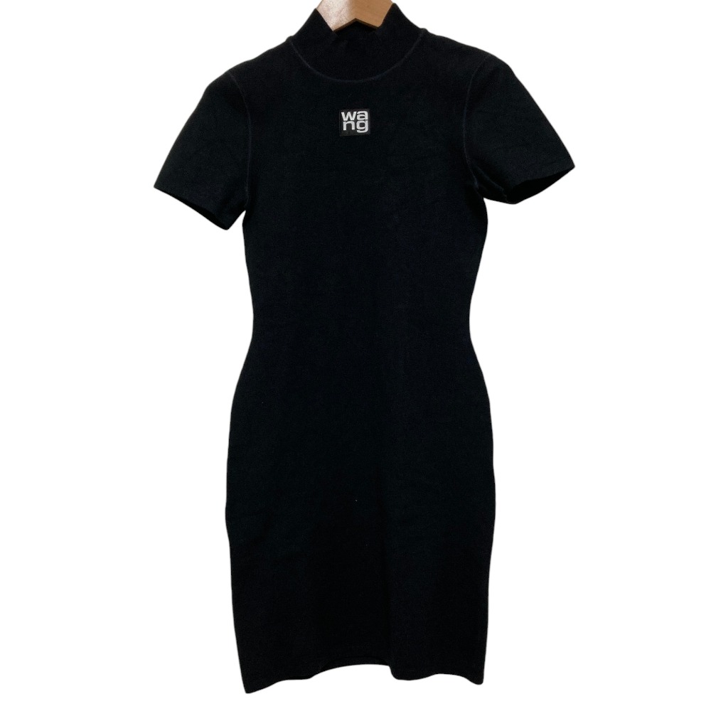 【中古】美品 Alexander Wang.t アレキサンダーワン ボディコンニット Tシャツドレス ワンピース ブラック レディース Luxs ブランド古着のリュクス｜Luxs（ブランド古着のリュクス）