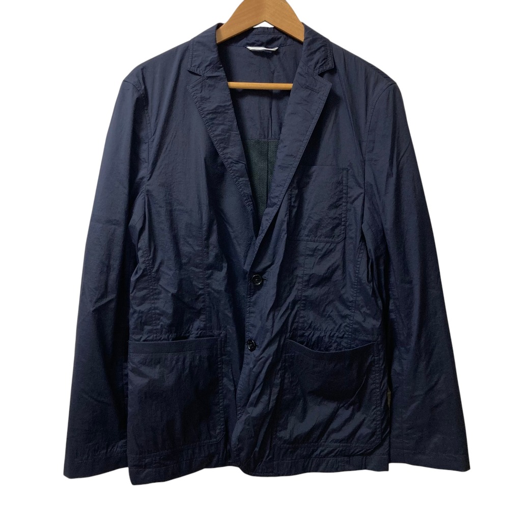 【中古】美品 HUGO BOSS ヒューゴボス ストレッチナイロン パッカブル テーラードジャケット サイズIT48 ネイビー メンズ Luxs ブランド古着のリュクス|Luxs(ブランド古着のリュクス)