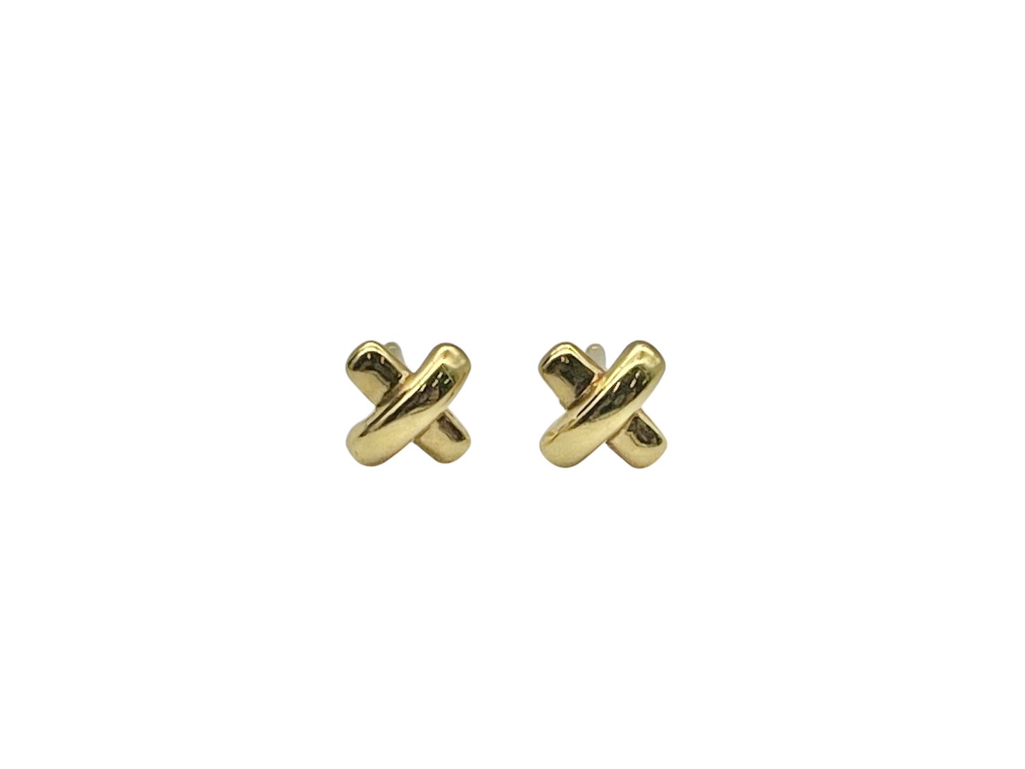 【未使用】ティファニー　シグネ゙チャークロス　コンビ　ピアス　SV＋ K18 楽天市場】ティファニー Tiffany & Co. ピアス キス X クロス