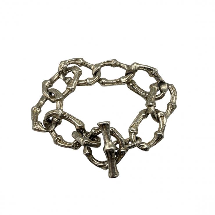 TIFFANY\u0026Co. ティファニー バンブー トグルブレス 腕輪SV925 しろがね色 【中古】