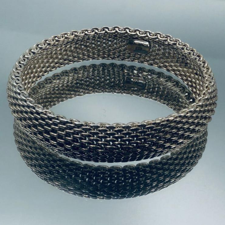 楽天市場】ティファニー Tiffany & Co. バングル サマセット メッシュ