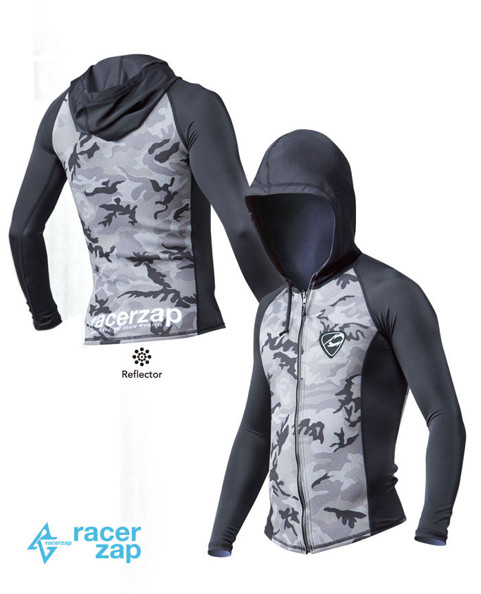 RACERZAP レーサーザップ RZ Summer HOODIED (ミリタリー/ブラック) SUP サップ ジャケット 1mm ウェットスーツ サポートスーツ 男性用 メンズ 送料無料|ラグジュリアス インナーワールド