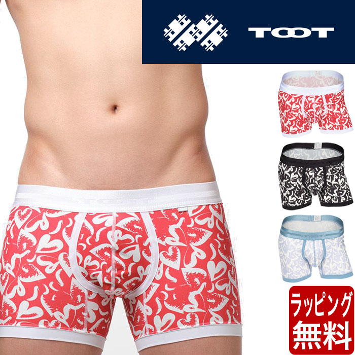 TOOT トゥート グラフィカルハート ミドルボクサー メンズ ブランド 芸能人 下着 パンツ インナー ローライズ 誕生日 プレゼント ギフト ラッピング 無料 彼氏 父 男性 旦那 大人 4,811円