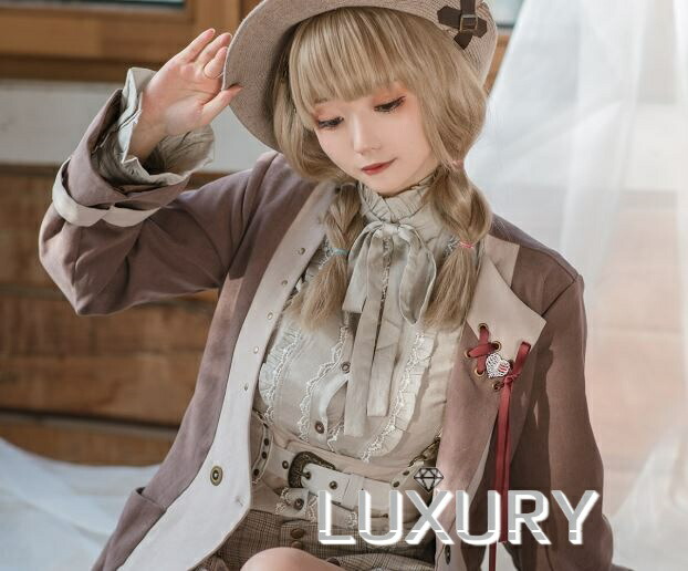 楽天市場】スチームパンク スカート2枚セット steampunk 2way ブラウン 春夏 レイヤード ゴスロリ ロリータファッション  loli2134 : LUXURY