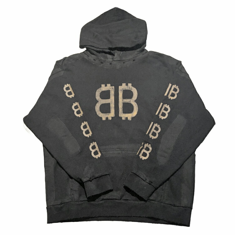 楽天市場】BALENCIAGA 2021SS Caps Destroyed Hoodie 659403