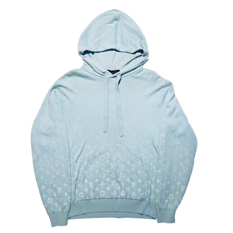 【中古】LOUIS VUITTON ルイヴィトン 23SS モノグラム グラディエント フーディ プルオーバーパーカー HNN45WUSO ブルー系 XSサイズ 2023年春夏 メンズ コットン 本物 送料込み!! 50,820円