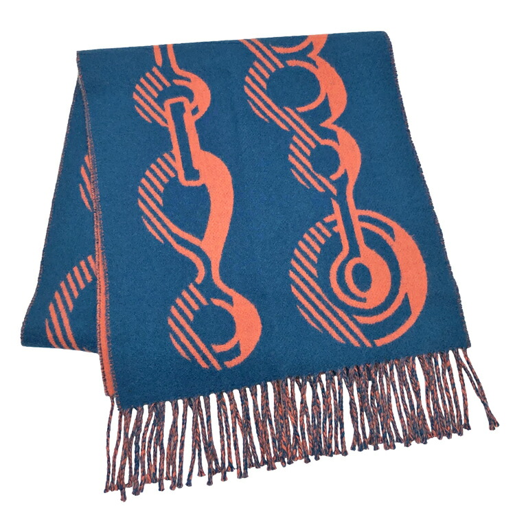 楽天市場】HERMES エルメス カシミヤ マフラー カザック・ド・レ