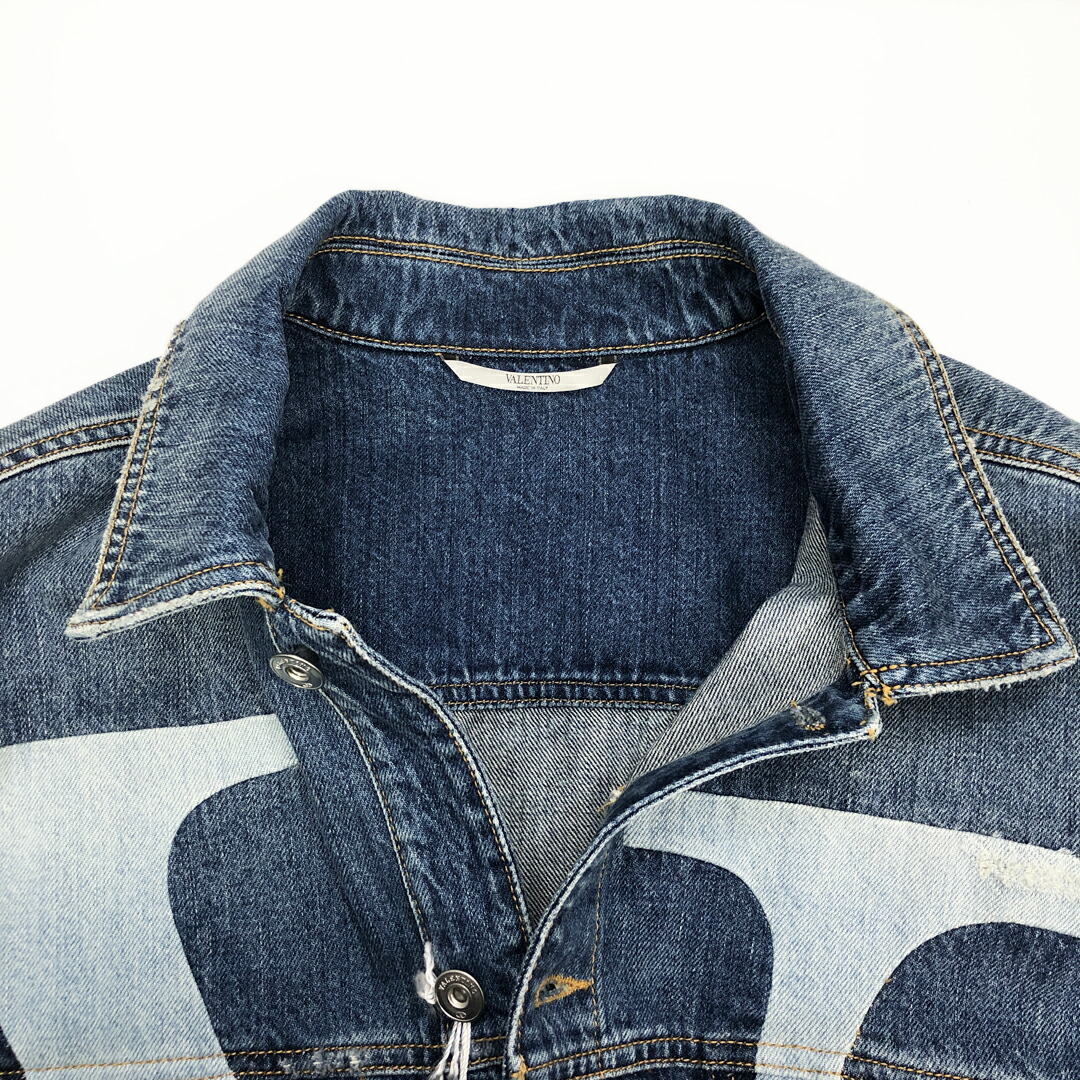 Valentino ヴァレンティノ Vロゴインターシャ デニムジャケット aw オーバーサイズ メンズ Size 46 Uv3dc01j6h5 未使用品 本物 送料込み 送料無料 Onpointchiro Com