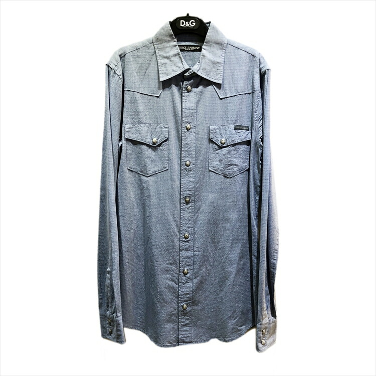 DOLCE&GABBANA GOLD ドット長袖シャツ ブラック　37イタリア製 DOLCE & GABBANA Shirt GOLD Black White Polka Dots Casual Top