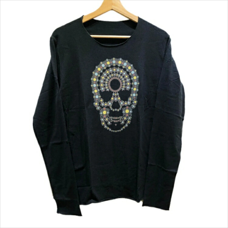lucien pellat-finet スカル刺繍 長袖カットソー 極美品 ルシアンペラフィネ LUCIEN PELLAT-FINET スカル Tシャツ