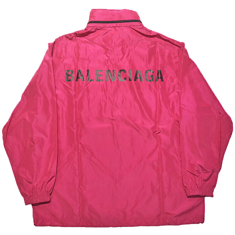 ナイロン製ストライプウィンドブレーカー BALENCIAGA BALENCIAGA バレンシアガ 24SS オフショルダー トラック