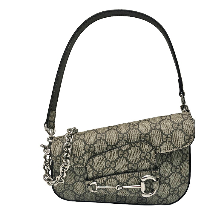 【中古】 未使用品 GUCCI グッチ ホースビット 1955 GGスプリーム ワンショルダーバッグ 774209 ベージュ 2WAYハンドバッグ GGスプリーム キャンバス レザー レディース シルバー金具 新品 本物 送料込み 送料無料!!