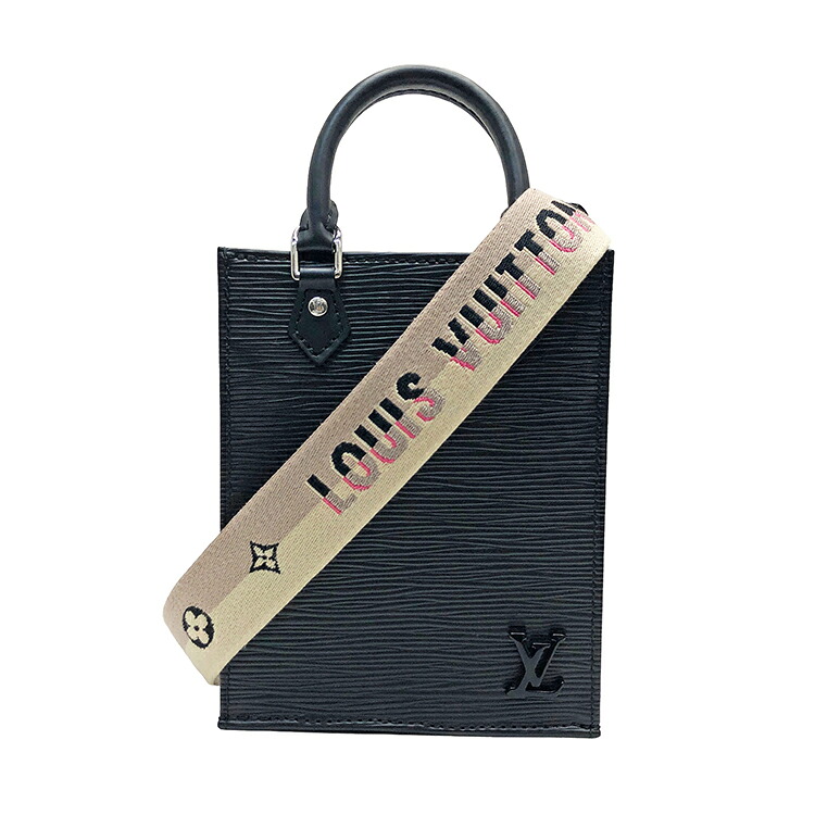 【中古】 LOUIS VUITTON ルイヴィトン エピ プティット サックプラ M81238 2WAY ハンドバック ショルダーバッグ ノワール 黒いこと 黒 レディース しろがね色金具 本物 貨物輸送込み 貨物輸送無料!!