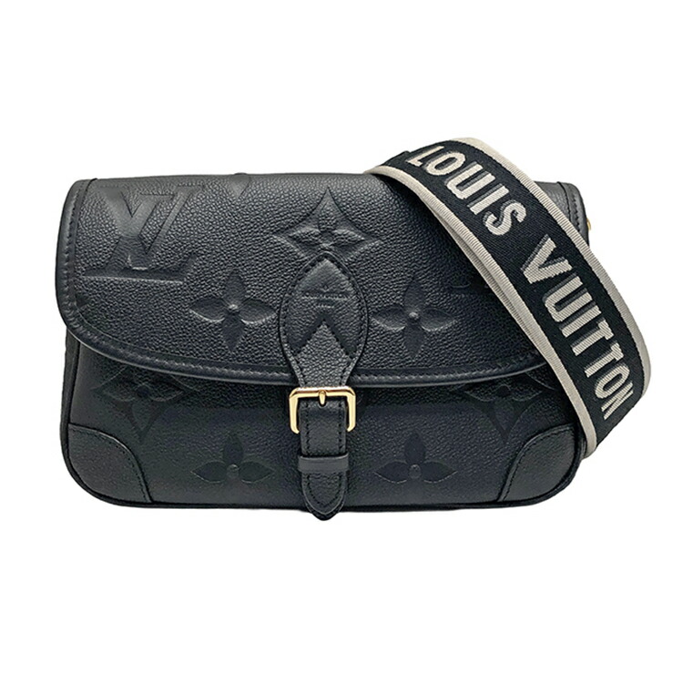 【中古】 LOUIS VUITTON ルイヴィトン モノグラム・アン工業プラント ディアヌ ノワール  M46386 ショルダーバッグ ハンドバック なめし革 レディース 黒いこと 本物 貨物輸送込み!!