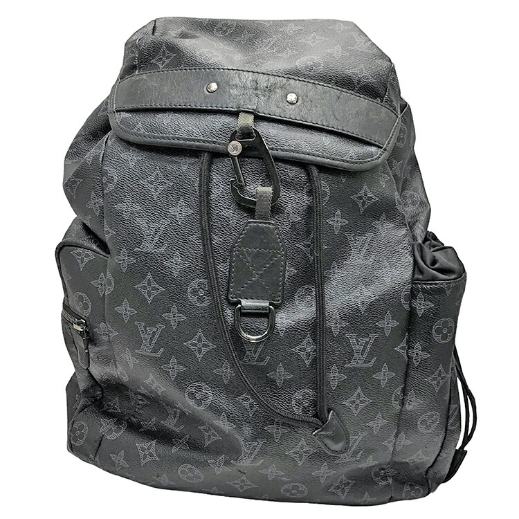 【中古】 LOUIS VUITTON ルイヴィトン 星食 大きな進歩 うしろ側容器に並べる 背嚢 M43694 黒いこと なめし革 メンズ 本物 貨物輸送込み!!