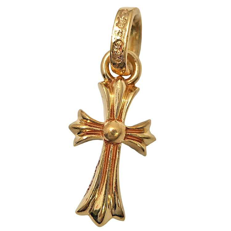 chrome hearts ネックレス ゴールド 花モチーフ ポーチ付き chrome