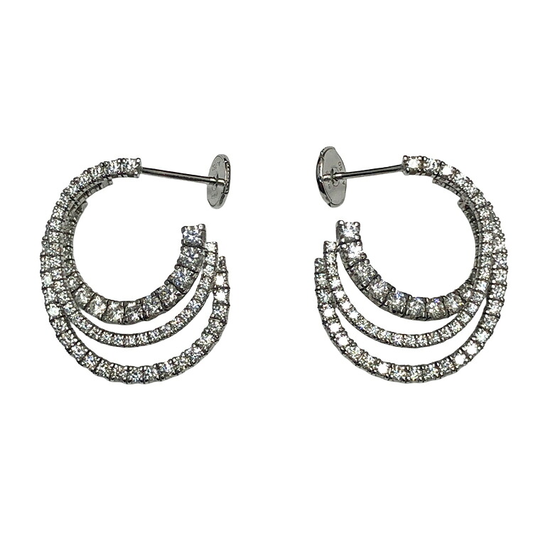 【中古】 Cartier カルティエ Etincelle de Cartier earrings エタンセル ドゥ カルティエ イヤリング N8515137 D/1.73ct ダイヤモンド ピアス 両耳用 K18WG 750WG ホワイトゴールド 中古品 本物 送料込み!!｜LUXURY　SEVEN　店