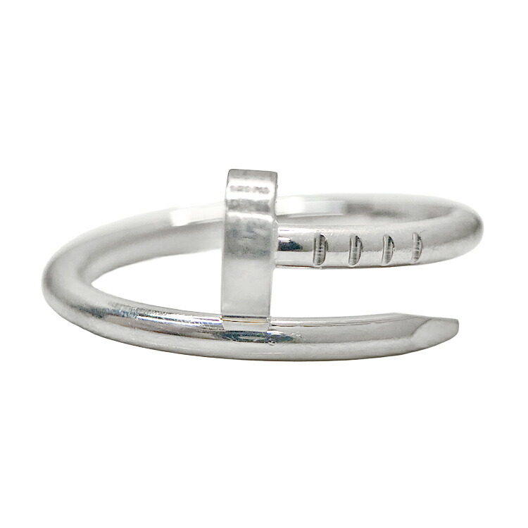 【中古】 Cartier カルティエ Juste un Clou ring small model ジュスト アンクル リング スモールモデル B4226046 指輪 釘モチーフ size\u003d46 約6号 750WG K18WG ホワイトゴールド レディース メンズ 中古品 本物 送料込み!!