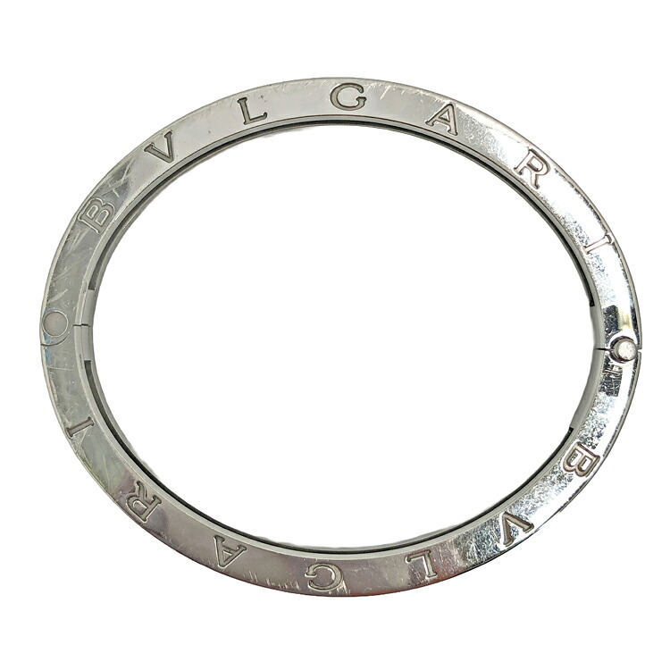 【中古】 BVLGARI ブル小峡谷 750YG SS B-zero1 ビーゼロワン バングル 腕輪 ステンレス鋼スチール写真 黄色ゴールド K18YG 本物 貨物輸送込み 貨物輸送無料!!