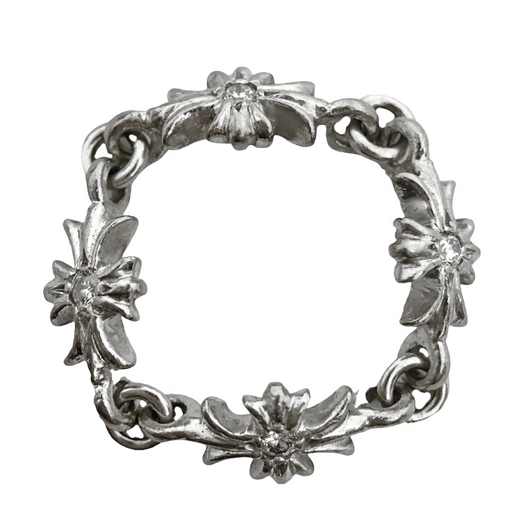 楽天市場】クロムハーツ【CHROMEHEARTS】【K18WG】NTFLリング/9号/18K
