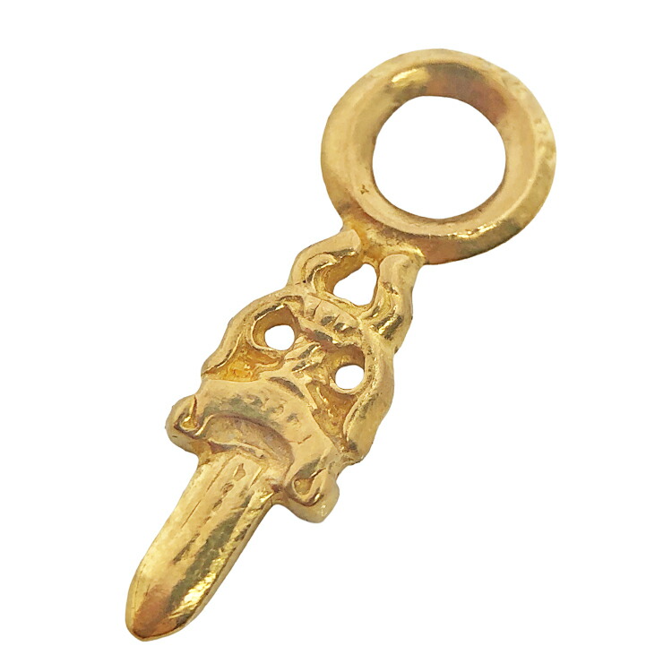 【中古】 Chrome Hearts クロムハーツ DAGGER CHARM 22K ダガー スタック 引きつける 首飾り とっ始め 引きつける 22K 22金 ゴールド メンズ ウィメンズ 本物 貨物輸送込み!!