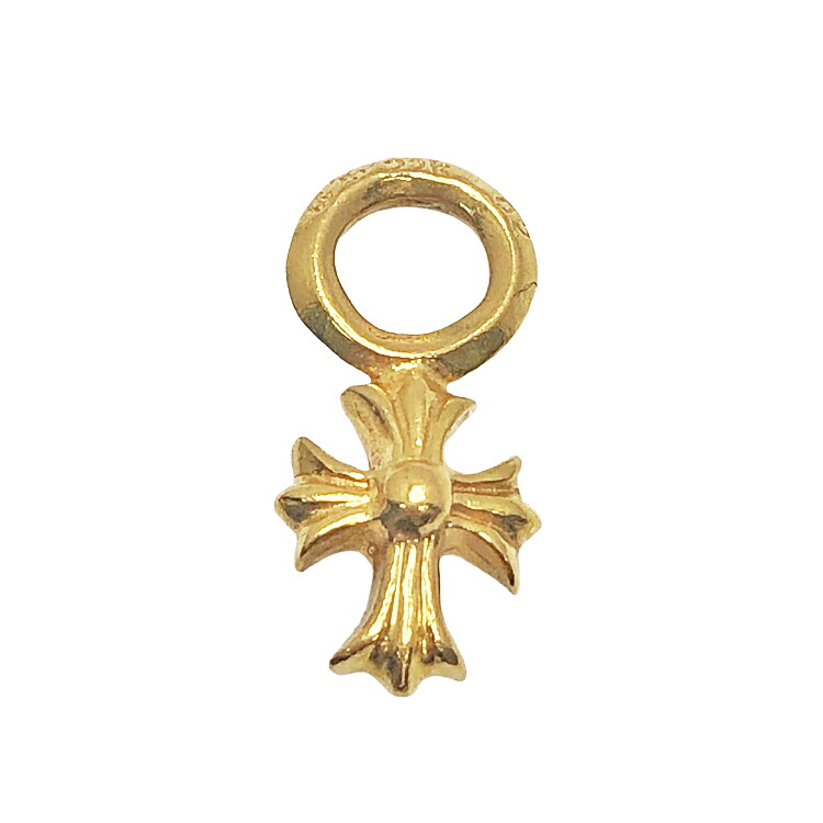 【中古】 Chrome Hearts クロムハーツ 22K STACK CH CROSS CHはりつけ台 スタック 惹き付ける 22K 22金 K22 ゴールド メンズ 本物 貨物輸送無料 貨物輸送込み!!