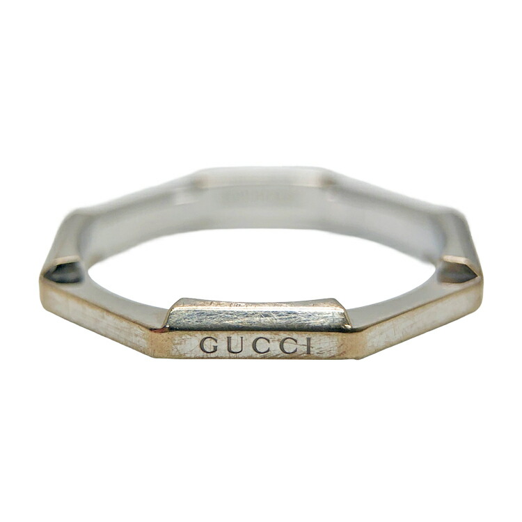 【中古】 GUCCI グッチ Gucci Link to Love 鏡鑑輪っか ?662194 J8502 9000 輪っか 指環 size\u003d18 750WG 白いことゴールド レディース メンズ 本物 貨物輸送込み!!