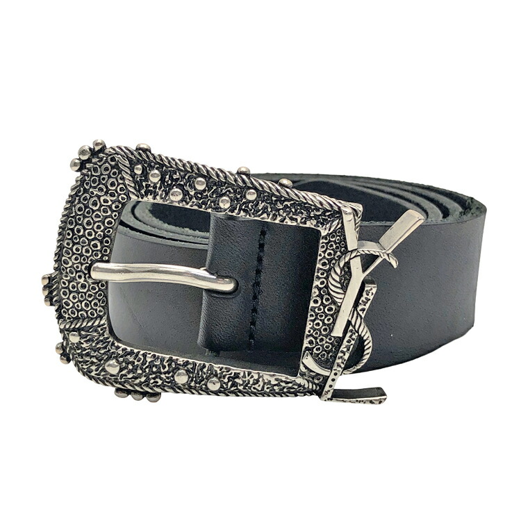 楽天市場】【サンローラン】SAINT LAURENT メンズ 3連バックル レザー