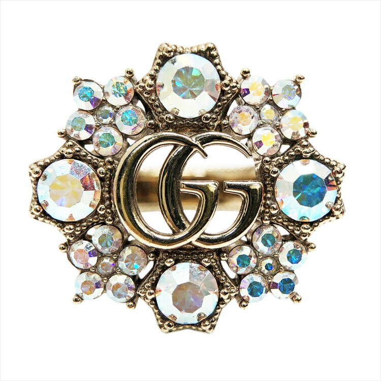 楽天市場】GUCCI【グッチ】ダブルGフラワーリング 指輪 シルバー