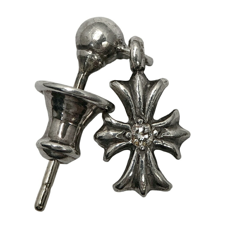 クロムハーツ タイニーE CHプラス ドロップ ピアス SV925 14K クロムハーツタイニーECHプラスドロップイヤリング22Kゴールドwith