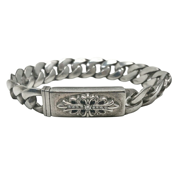 クロムハーツフローラルクロス / クラシック IDブレスレット / 13リンク CHROME HEARTS クロムハーツ フローラルクロス ファンシー 13リンク