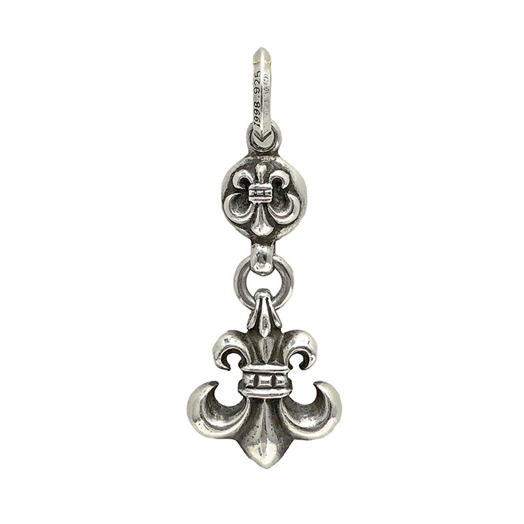 【中古】 Chrome Hearts クロムハーツ 1BALL BS FLEUR 1どんぶり鉢 BS太陽フレア 惹きつける シャンデリヤ 首飾り しろがね色 SV925 メンズ レディース 本物 貨物輸送込み!!