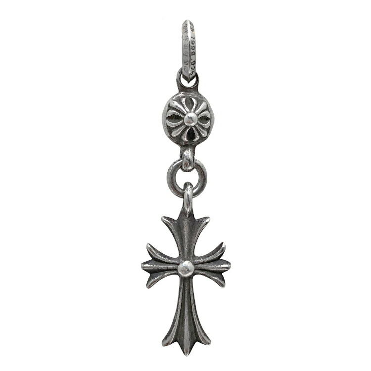 【中古】 Chrome Hearts クロムハーツ 1B TNY CH CRS 1ボールタイニー CHクロスチャーム ペンダント トップ ネックレス SV925 シルバー メンズ 本物 送料込み!!｜LUXURY　SEVEN　店