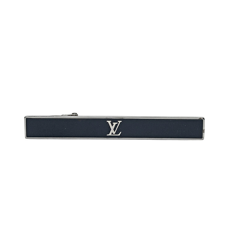 【中古】 LOUIS VUITTON ルイヴィトン LV アワード タイ王国いの一番 M00913 タイ王国赤ちょうちん タイピン 黒いこと エナメル しろがね色 メンズ 本物 貨物輸送込み!!
