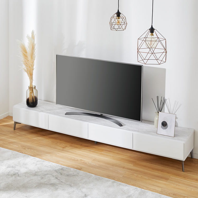ハイクオリティ クーポン配布中 0:00 23:59 テレビ台 240cm 国産 日本製 テレビボード ローボード パソコン台  テレビラック おしゃれ 開梱設置無料 一人暮らし 収納 脚付 ダウンステー TV台 TVボード 脚付き 無垢材 ロータイプTV台 新生活 