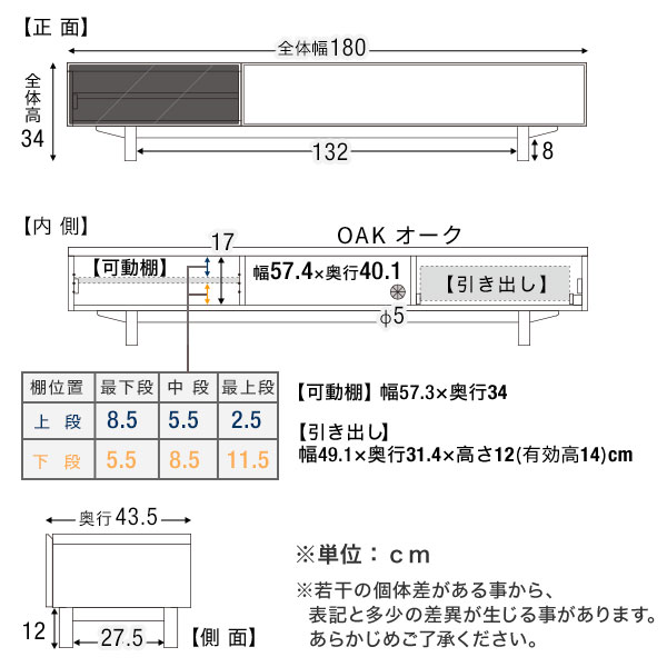 バウチャーで7 Off 7 18 0 00 7 23 59 テレビジョン柱礎 終る偉容 相異梱創造無料 小意気 ロー板材 格納 大量 ドロア 棚 突板 ウォル中毒者 ウォールナット オーク ロック はり Tv台 プレーン 今めかしい 座敷 リビング 日本製 国産 180 オーディオ附 リビングボード