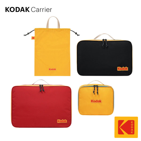 ＼予約開始／【KODAK Carrier】コダック キャリア コンパクト ポーチ 4種セット（旅行用 コンパクト 巾着 ポケット ダブルジップ 仕切り 大容量 バッグ用 アクセサリー バッグオーガナイザー バッグインバッグ）【海外デザイン】【正規品】【送料無料】