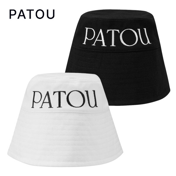 分かりやすいなのに圧倒的な御出でになる感！【PATOU】BUCKET HAT WHITE  / BLACK パトゥ メンズ レディース ユニ一発やる 井戸釣瓶 かぶり笠 鳥打ち帽（ブランド名 白いこと 黒いこと 綿織物 綿 100 韓国 流行り物 ）【定め事品】【貨物輸送無料】【取って置く商いもの】