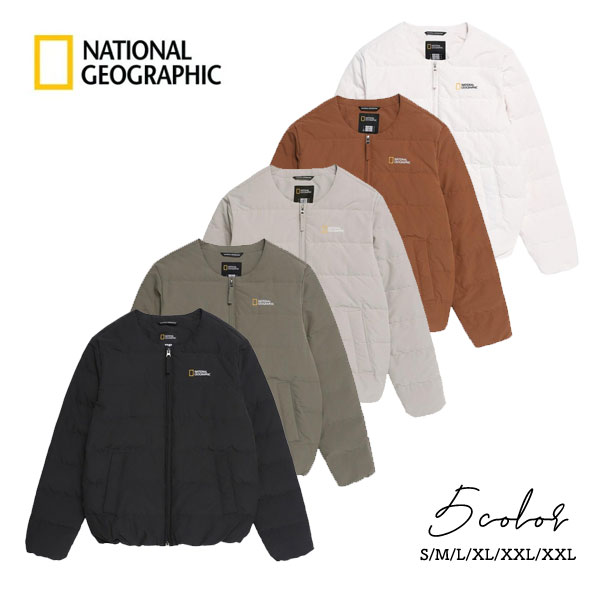 【NATIONAL GEOGRAPHIC】ナショナルジオグラフィック ヘロン Uネック 軽量 グースダウン ジャンパー N254UDW020（ジップ ノーカラー 中綿 インナー 軽量 コンパクト）【S/M/L/XL/XXL/XXXL】【正規品】【日本未入荷】【送料無料】｜ラグゼアンダーウェアショップ 17,908円