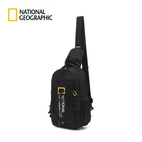 \海外限定モデル/【NATIONAL GEOGRAPHIC】ナショナルジオグラフィック ビッグ ロゴ スリング バッグ N265ACR090(ブラック セカンド クロスバッグ ショルダー ポケット 仕切り 通学 通勤)【海外限定モデル】【予約商品】【正規品】【送料無料】|ラグゼアンダーウェアショップ