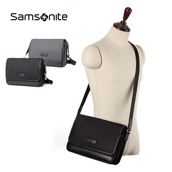 【SAMSONITE】サムソナイト JEFFERY 2 ジェフリー 2 メッセンジャーバッグ ブラック / グレー（クロス バッグ ショルダー ポケット 仕切り）【海外デザイン】【予約商品】【正規品】【送料無料】
