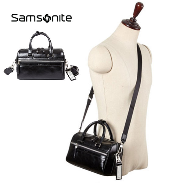 【SAMSONITE】サムソナイト LARABEE ララビ ミニ クロスバッグ ブラック（2way ショルダー ストラップ セカンド ポケット 仕切り コンパクト）【15cm&times;23cm&times;12.5cm】【海外デザイン】【予約商品】【正規品】【送料無料】｜ラグゼアンダーウェアショップ