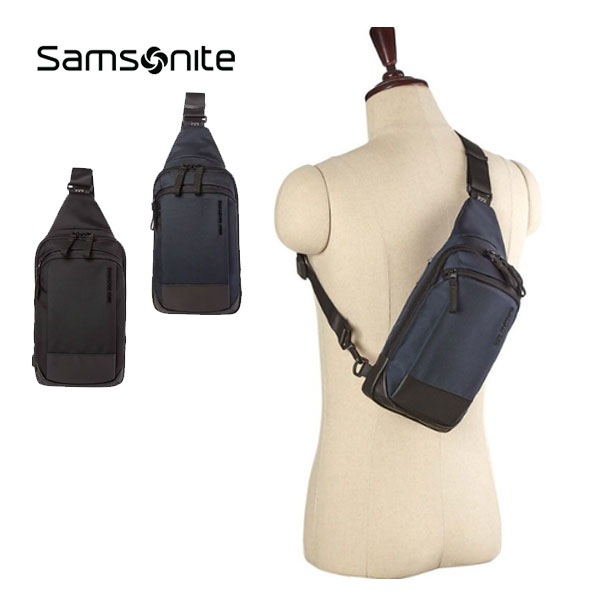 【SAMSONITE】サムソナイト ETTON エッ英トン スリングバック 米国海軍 黒いこと（上半身御徒面子 酉の方角 合切袋 肩先 肩かけ 衣嚢 分け取り）【取っておく商いもの】【置き目品】【貨物輸送無料】