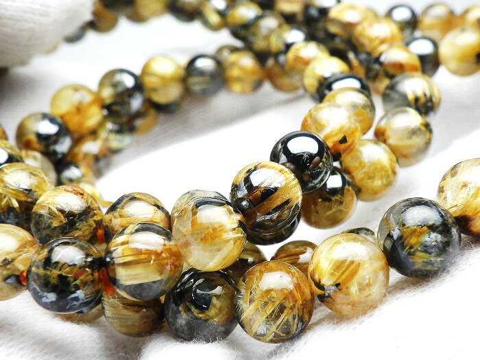 楽天市場】【数量限定】高品質ルチルクォーツAAAA 7〜8.5mm