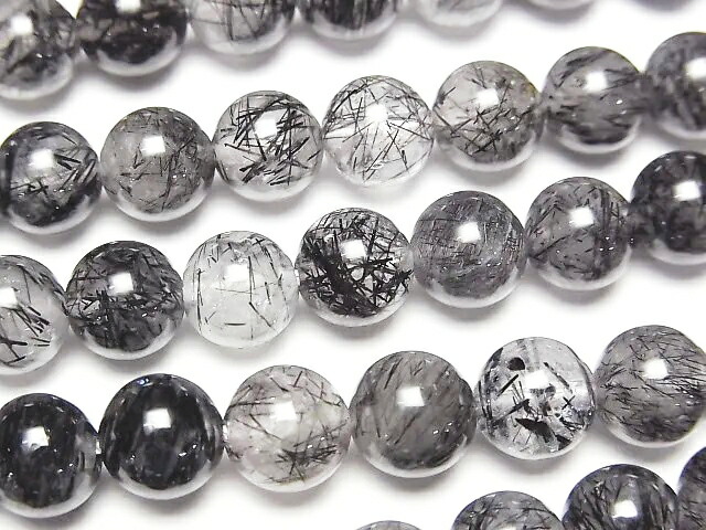 ブラックトルマリンインクォーツ　丸玉　25㍉ 楽天市場】ブラックトルマリンクォーツ 丸玉 6mm【1連販売