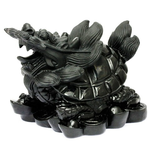 楽天市場】オブシディアン 彫刻 龍亀（ロングイ） （ゴールデン