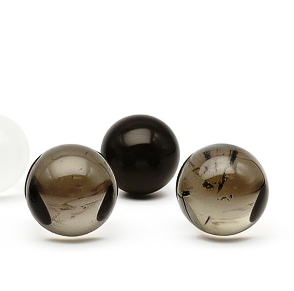 楽天市場】レインボースモーキークォーツ 16～21mm 丸玉 スフィア 穴