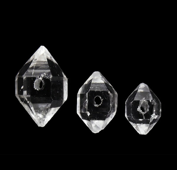 楽天市場】オイルインハーキマーダイヤモンド 大 AAA1粒売り 穴あき