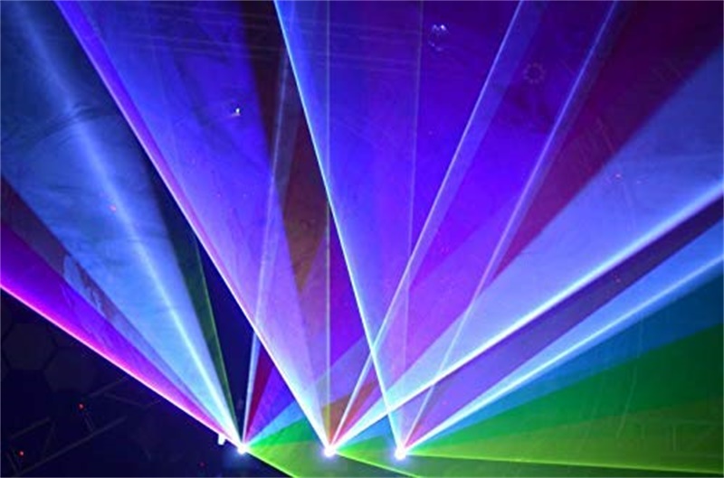 1w Rgb レーザー光 ステージ照明 Dmx512対応 10w 150w 音声起動 両方向回転 Led 定格800w 高輝度 パーティー 舞台照明 スポットライト 演出用 ディスコライト イルミネーション Lvyuan リョクエン